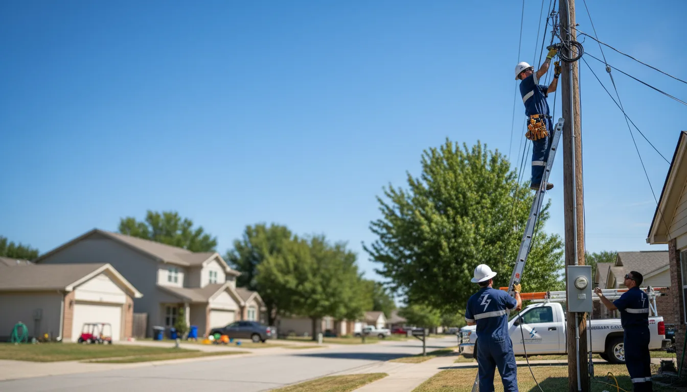 Residential electrician providing installation services in Eldridge, AL